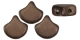 #03.08.01 - 25 Stück Matubo Ginko Leaf Bead 7.5x7.5mm - Matte - Dk Bronze