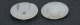 #00.09 5 Stck. 2-Hole Cabochon 18x5mm - Crystal/Opal White
