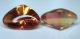 1 Glas Fancy Stone "Cabochon" Pointed-Back 26x18x13 mm - Crystal Apricot