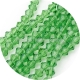 1 Strang Bicone 4 mm tr. peridot (100 Stück)