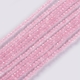 190 facetierte runde Perlen Ø 2mm satin pink