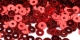 5 Gramm Pailletten 3mm Plan - rot