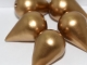 #17.01 - 1 Papiertropfen (Paper Maché) 27x18 mm - Gold