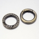 1 Ring-Verschluss Ø 24x4 mm - antik-bronzefarben mit Strasssteinen