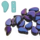#03.02 - 25 Stück Paisley Beads 8x5 mm - Jet Azure