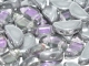 20 Stück Semi Circle Bead 5x10mm - Crystal Vitrail Lt