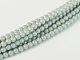 02010/30003 - 1 Strang Perlen Ø 2 mm rund - smoked silver pearl shell