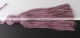 1 Stück Textil-Quaste (ca. 7,0cm) - mit Schlaufe - dusty pink