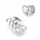 1 Magnet-Verschluss Ø 06x11,0 mm platinfarben