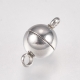 1 Edelstahl-Kugel-Magnet-Verschluss Ø 06x10,5 mm