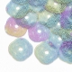 #61 1 Stück Edelstahl Filigree 37x37x0.3mm Multicolor-Farben