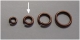 20 Stück Biegeringe 6x1,2mm dick - antikkupferfarben