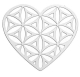 #73 1 Stück Edelstahl Filigree "Herz" Ø 33x30cm