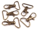 1 Stück - Karabiner - antikbronzefarben, 25 mm-Fädelloch