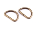 2 Stück - Halbring aus Metall - antikbronzefarben, 25 mm