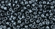 10 g TOHO Takumi Large Hole Seed Bead TTR-11-0081 - Metallic Hematite