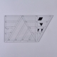 1 Stück Acryl Quilt-Schablone - "Trapez" - 208x114x2,9mm, Loch: 6,7mm