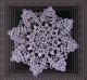 Stickdatei Lace - Deckchen-Set Nr. 01 - "Schneeflocke/Stern" (200x200 mm)