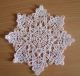 Stickdatei Lace - Deckchen-Set Nr. 01 - "Schneeflocke/Stern" (200x200 mm)