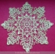 Stickdatei Lace - Deckchen-Set Nr. 01 - "Schneeflocke/Stern" (200x200 mm)