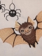 Stickdatei "Vollstick - Fledermaus - Carlos + Spinnen und Spinnennetze"