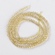 190 facetierte runde Perlen Ø 2mm tr. Light Goldenrod Yellow