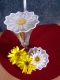 Embroidery file Lace - Glass cover-Daisy - approx. 95 mm