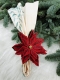Embroidery file Lace - Poinsettia napkin ring