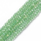 145 Stück facetierte Rondelle 2*3mm lime green -galv.