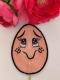 Stickdatei "FSL/ITH - Happy Egg #1-Stecker" - fertige Größe ca. 90x65 mm (HxB)
