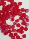 #77 50 Stück - 4,0 mm Glasschliffperlen - tr.rot matt AB