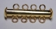 1 Schiebeverschluss 4 Ösen gold plated