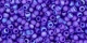 10 g TOHO Seed Beads 11/0 TR-11-0087 F - Tr.-Frosted Rainbow Cobalt