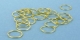 20 Stück Biegeringe 10x0,75mm dick - goldfarben