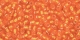 10 g TOHO Seed Beads 11/0 TR-11-0030 B - Silver-Lined Med Tangerine (A,D)