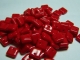 50 Stück Squarelet 6x6 mm opak rot