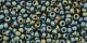 10 g TOHO Seed Beads 11/0 TR-11-0084 F - Metallic-Frosted Iris Green/Brown