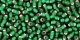 10 g TOHO Seed Beads 11/0 TR-11-0036 F - Silver-Lined Frosted Emerald (A,D)