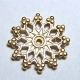 #05 1 Stück filigranes Metall Ø 16 mm goldfarben