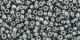 10 g TOHO Seed Beads 11/0 TR-11-0282 - Inside-Color Grey/Gun Metal (E)