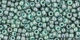 10 g TOHO Seed Beads 11/0 TR-11-1207 - Marbled Opaque Turquoise/Blue (C)