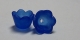 #04.05a - 10 Acrylblüten transp.-matt Ø 10mm dkl.-blau