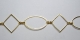 1 m Gliederkette Ø ± 13x28mm goldfarben