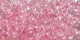 #45 10g Preciosa® TwinBeads crystal pale pink color-lined