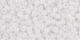 10 g TOHO Seed Beads 11/0 TR-11-0401 F - Opaque-Rainbow Frosted White