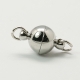 1 Kugel-Magnet-Verschluss Ø 08x12 mm platinfarben