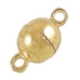 1 Kugel-Magnet-Verschluss Ø 06x11,5 mm goldfarben