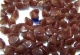 #16 - 50 Stck. Pinch-Bead 5x3mm - opak oxblood /tr. sapphire