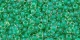 10 g TOHO Seed Beads 11/0 TR-11-0187 - Inside-Color Crystal/Shamrock Lined (E)
