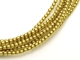 02010/10189 - 1 Strang Perlen Ø 2 mm rund - yellow-gold olive pearl-coating